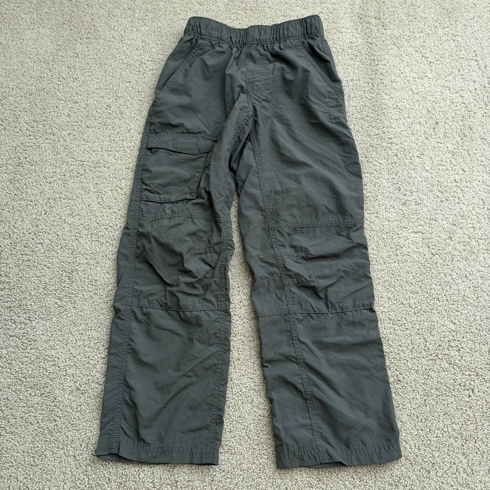 Columbia Omni Shade Pants Nylon Youth Small 8 Gray Hiking Outdoor